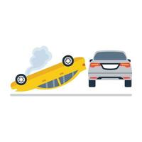 Car Roll over vector