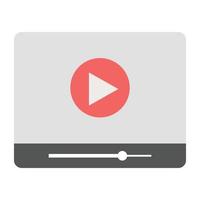 Trendy Video Tutorial vector