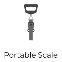 Trendy Portable Scale vector