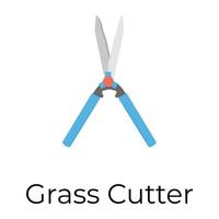 Trendy Grass Cutter vector