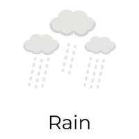 Trendy Rain Concepts vector