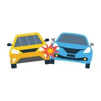 Trendy Car Collision vector