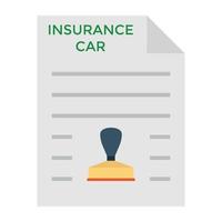 Trendy Insurance Agreement vector