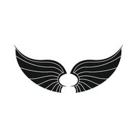 Wings icon in simple style vector