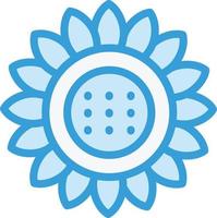 Sun flower Vector Icon Design Illustration