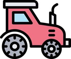 Ilustración de diseño de icono de vector de tractor