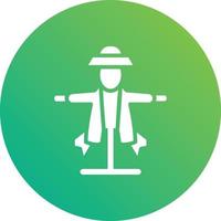 Scarecrow Vector Icon Design Illustration