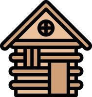 Cabin Vector Icon Design Illustration