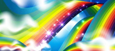 Abstract Colorful Rainbow Background vector