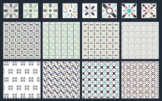 8 geometric patterns. Backbround patterns. vector