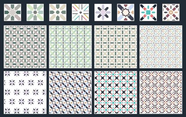 8 geometric patterns. Backbround patterns.