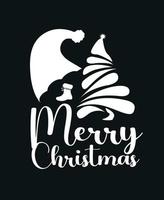 Merry Christmas t shirt template design. vector