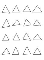 triangle vector design illustration isolated on white background