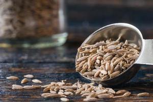 Cumin Seeds Spilled from a Teaspoon photo