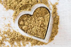 Cumin Blend Seasoning in a Heart Shape photo