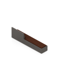 banc isométrique rendu 3d png