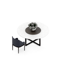 Isometric Table 3D render png