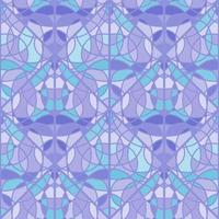 mosaico abstracto de líneas de patrones sin fisuras. adorno decorativo simétrico sin fin. vector