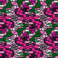 Creativef linear mosaic seamless pattern. Abstract line endless wallpaper. Vintage geometric tile ornament. vector