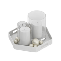 renderização 3d de velas isométricas png