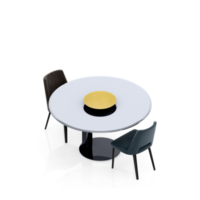 render 3d de mesa isométrica png