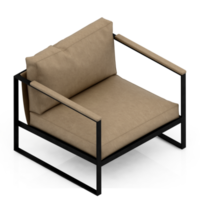 fauteuil isométrique rendu 3d isolé png