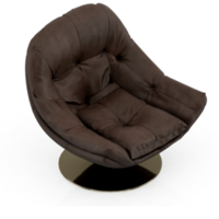 chaise isométrique rendu isolé 3d png