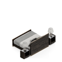 isometrico Camera da letto 3d rendere png