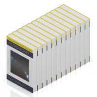 isometrische boeken 3d geven png