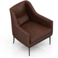 sillón isométrico aislado 3d render png