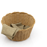 cesta de picnic isométrica render 3d aislado png