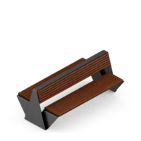 banc isométrique rendu 3d png