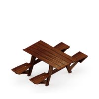 render 3d de mesa isométrica png