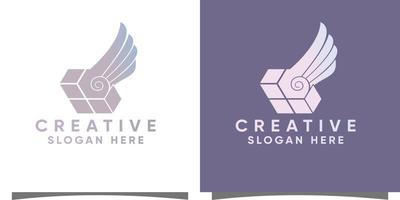 Abstract Logo with creative modern syle Premium Vector