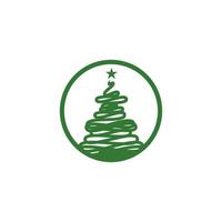 Cedar tree vector icon illustration