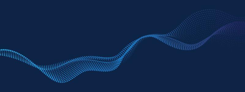 Abstract digital wave of particles flow