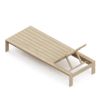 Isometric bench 3D render png