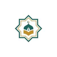 islamic school Vector icon design