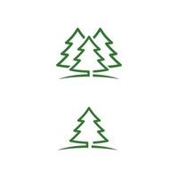 Cedar tree vector icon illustration