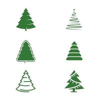 Cedar tree vector icon illustration