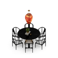Isometric Table 3D render png