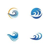 Water wave icon vector design