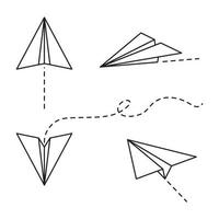 Paper plane Vector icon design illustration