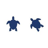 Turtle animal cartoon icon vector