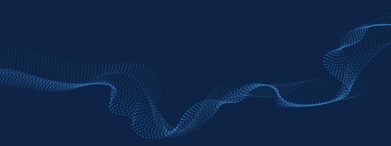 Abstract digital wave of particles flow
