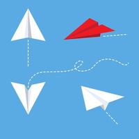 Paper plane Vector icon design illustration