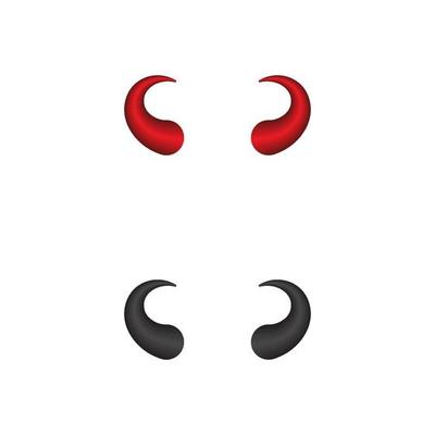 Devil horn Vector icon design
