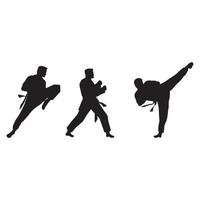 diseño de icono de vector de taekwondo