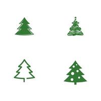 Cedar tree vector icon illustration