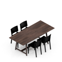 Isometric Table 3D render png